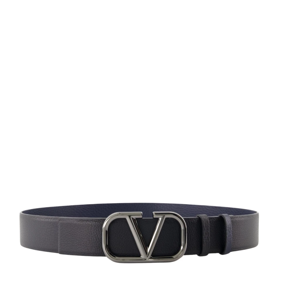 Valentino Garavani Reversibel VLogo Bälte Black, Herr