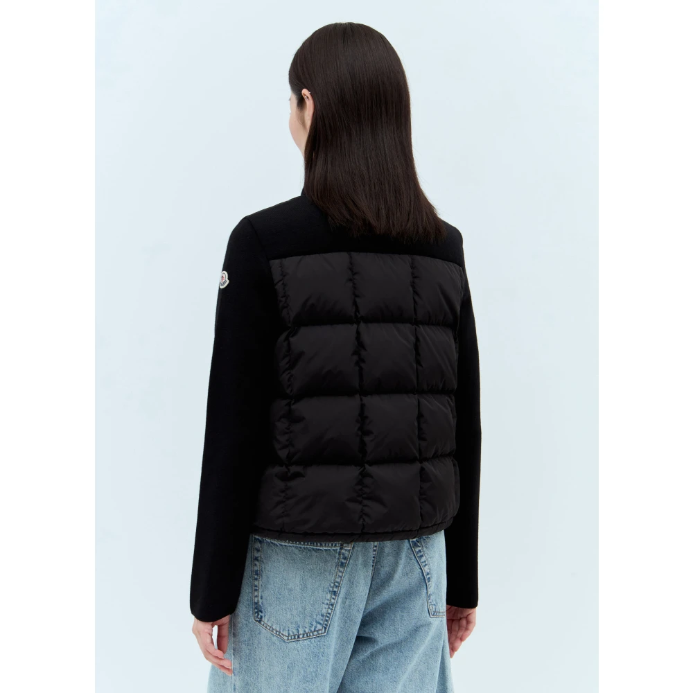 Moncler Gewatteerde Zip-Up Vest Black Dames