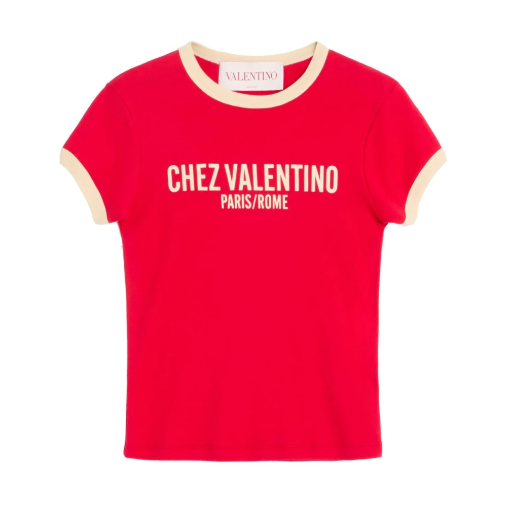 Valentino Garavani Röd T-shirt Damkläder Red, Dam