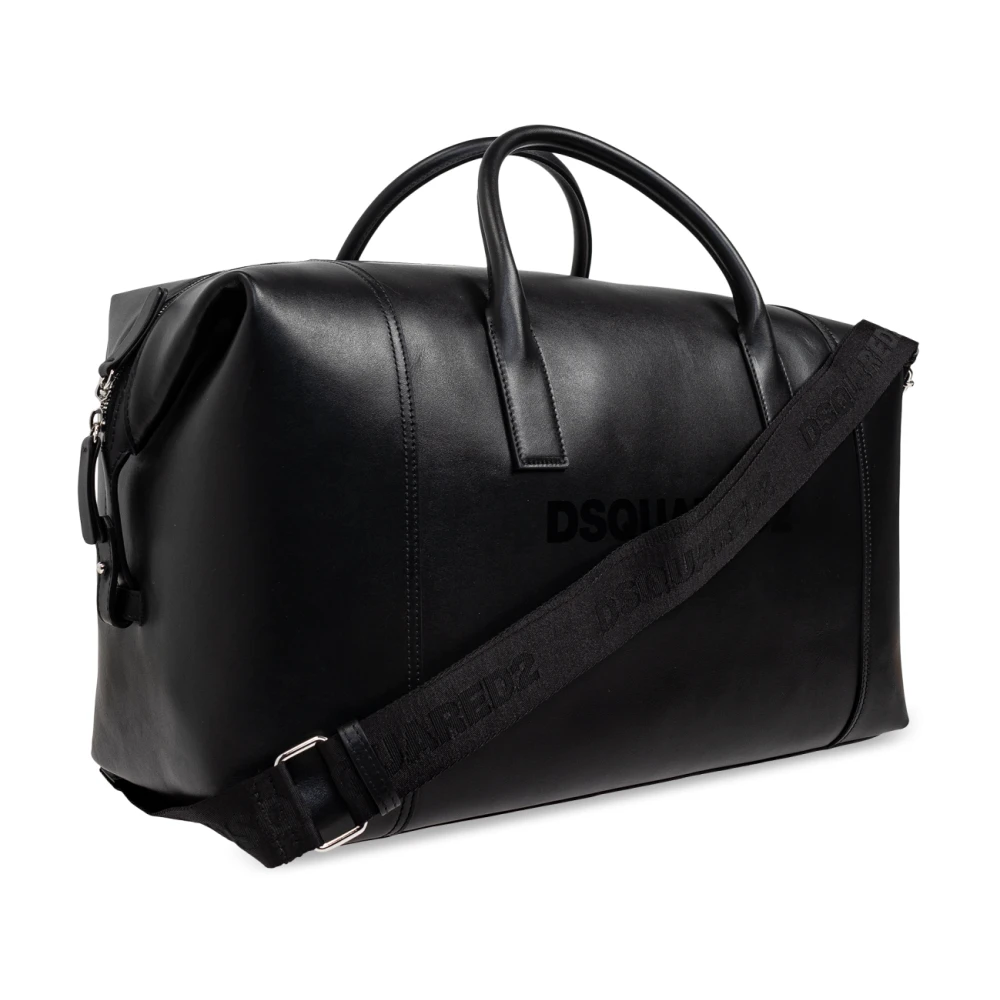 Dsquared2 Handtas met logo Black Heren