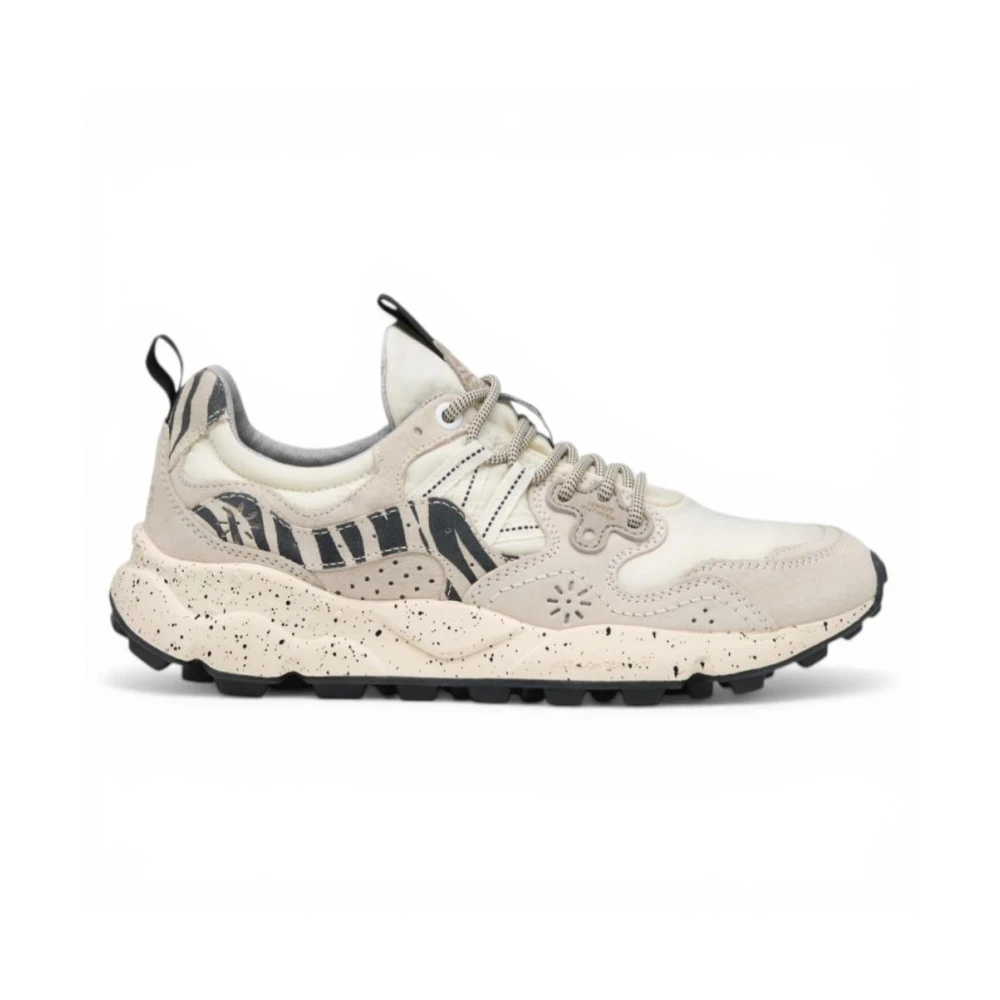 Flower Mountain Women's White Sneakers, 4 Uk, Yamano 3 Uni Sneaker