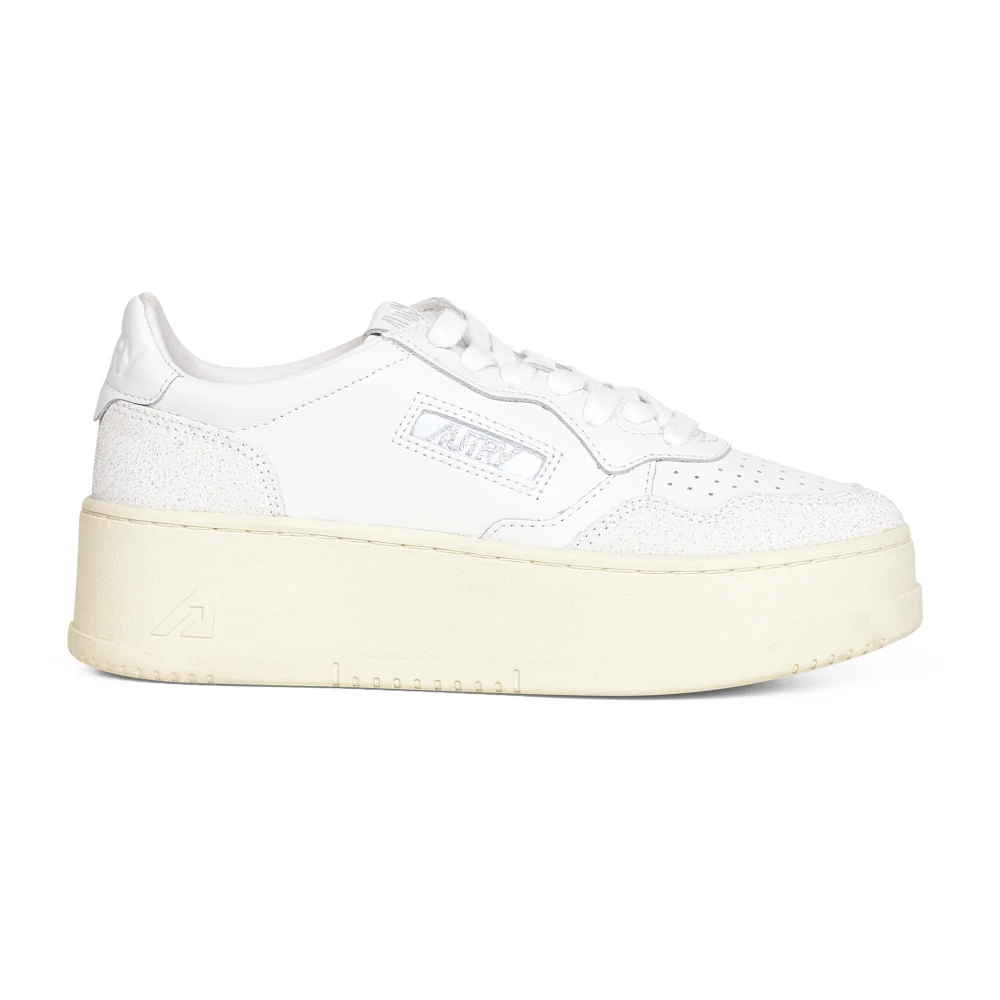 Autry Women's White Sneakers, 6 Uk, Trainers