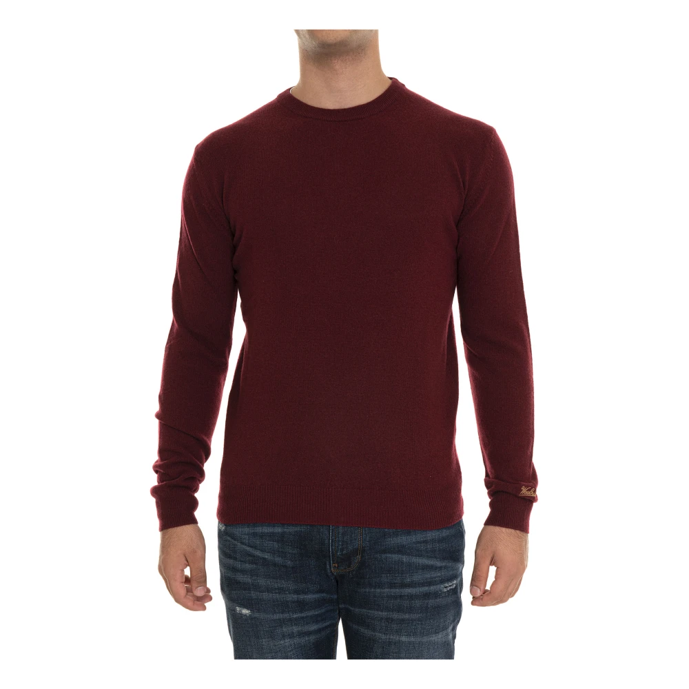 Woolrich Gezellig Gebreide Trui voor Winterdagen Red Heren