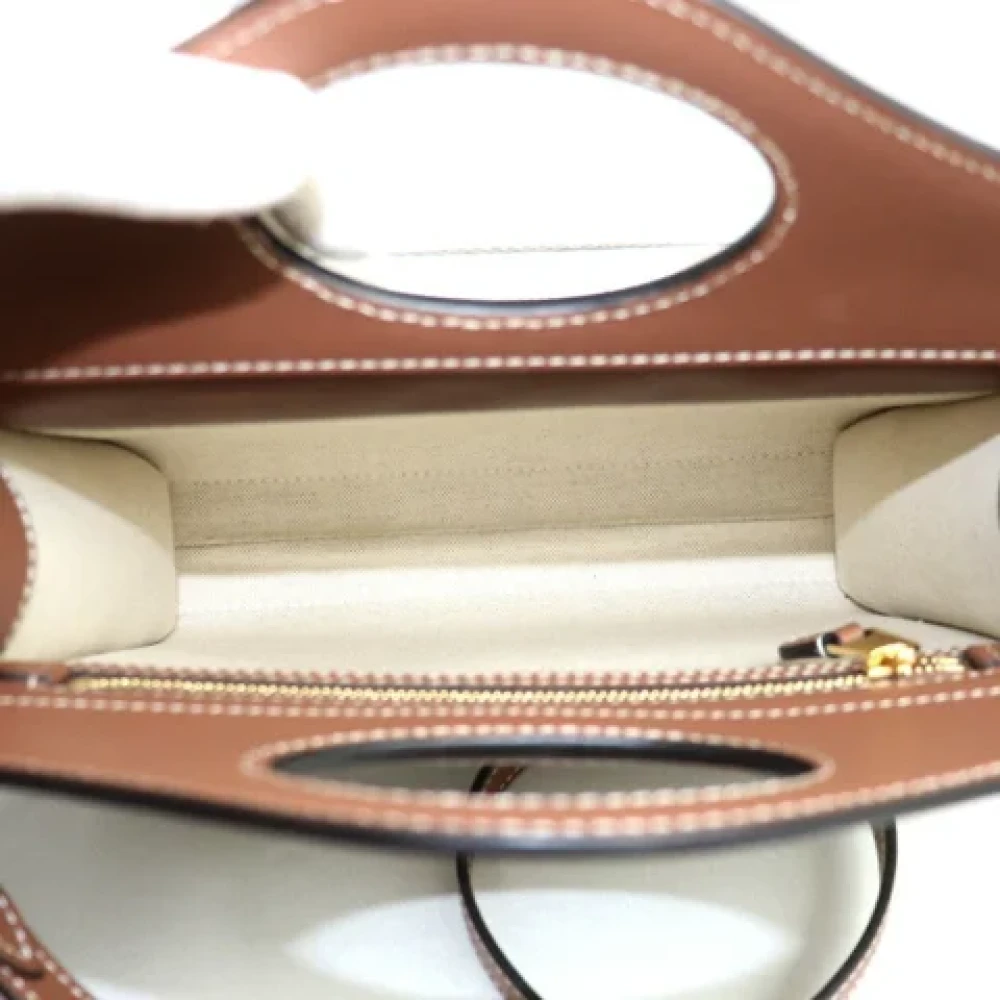 Burberry Vintage Pre-owned Coated canvas handbags Beige Dames