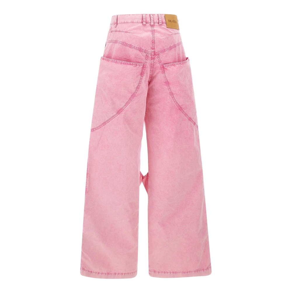 The Attico Confetto Pink Baggy Jeans Pink Dames