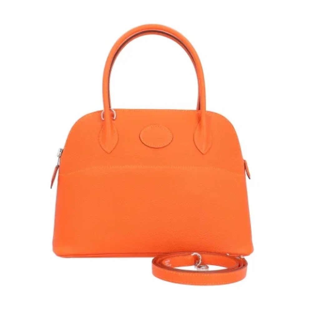 Hermès Vintage Pre-owned Fabric shoulder-bags Orange Dames