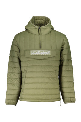 veste-a-capuche-verte-avec-fermeture-eclair
