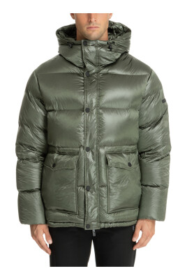 snap-zip-plain-logo-pockets-down-jacket