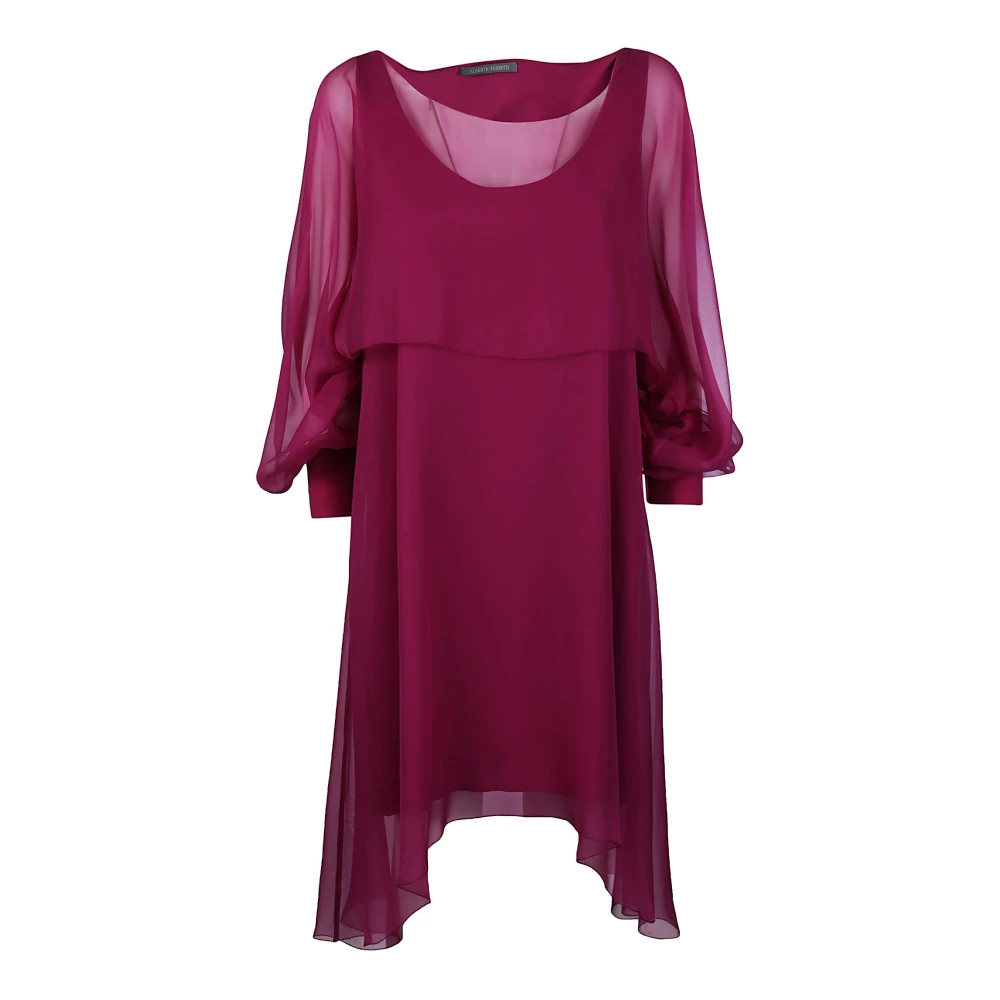 Alberta Ferretti Women's Purple V045316140234 Silk Dress - Casual Dresses - M - Dresses