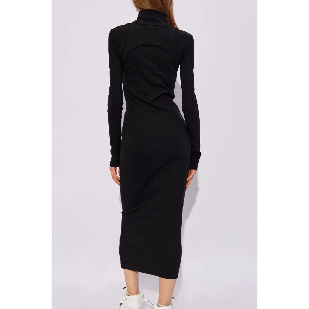 Off White Tweelaagse jurk Black Dames