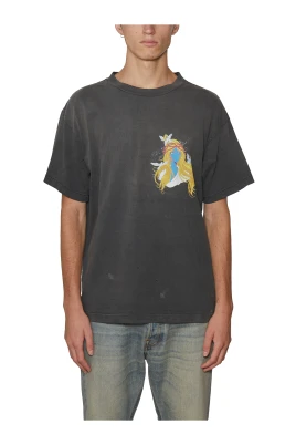 Bomullstryckt T-shirt
