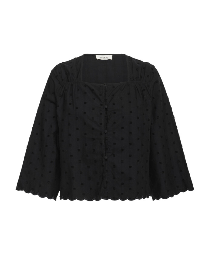 chemisier-noir-a-manches-3-4-slsunela