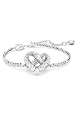 Interwoven Heart Crystal Bracelet