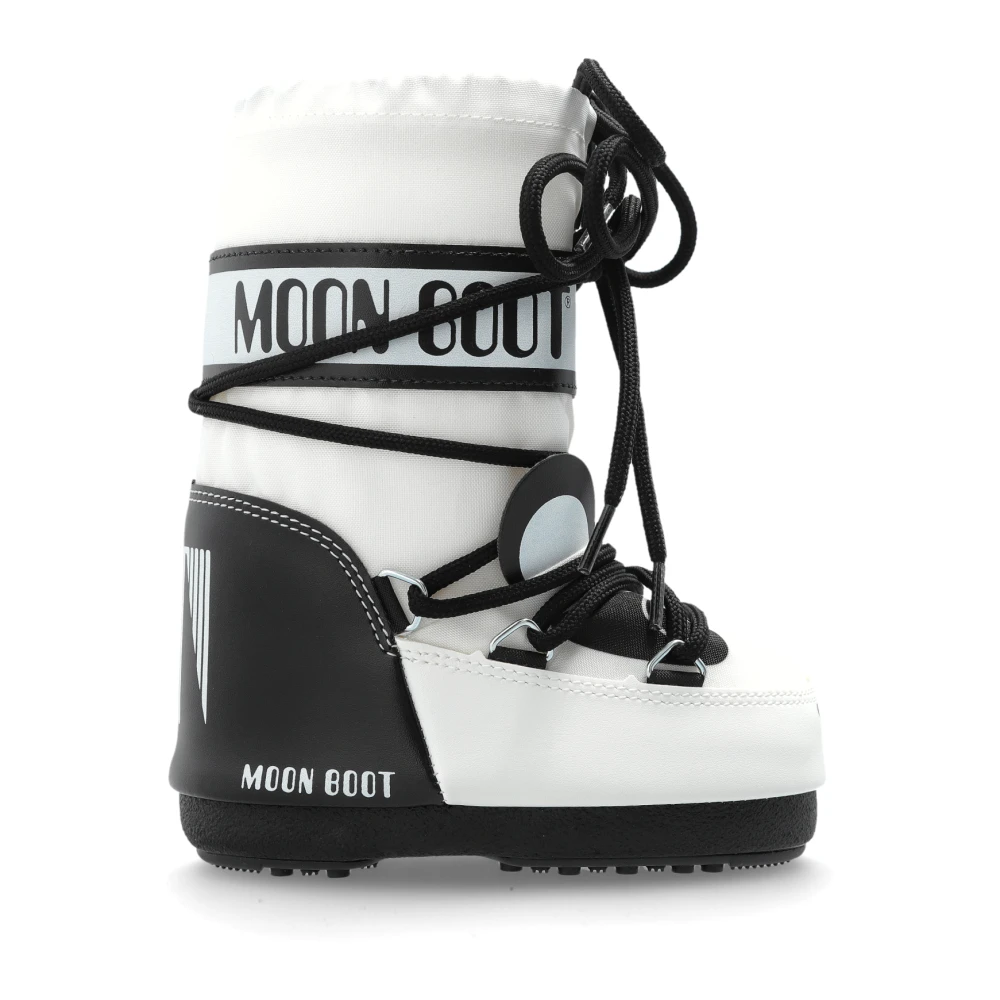 Moon Boot Unisex White Icon Animal Snow Boots