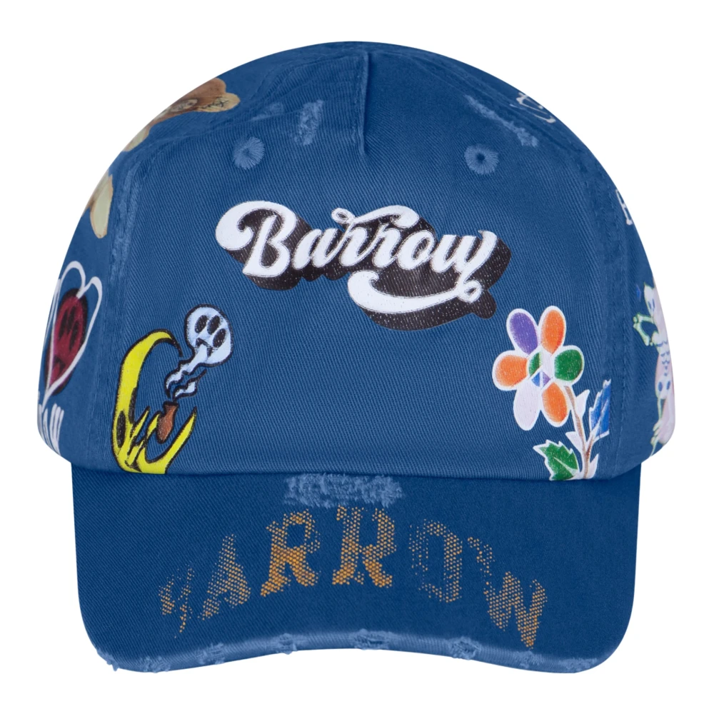 Barrow Baseballpet met graffiti-effect Blue Unisex