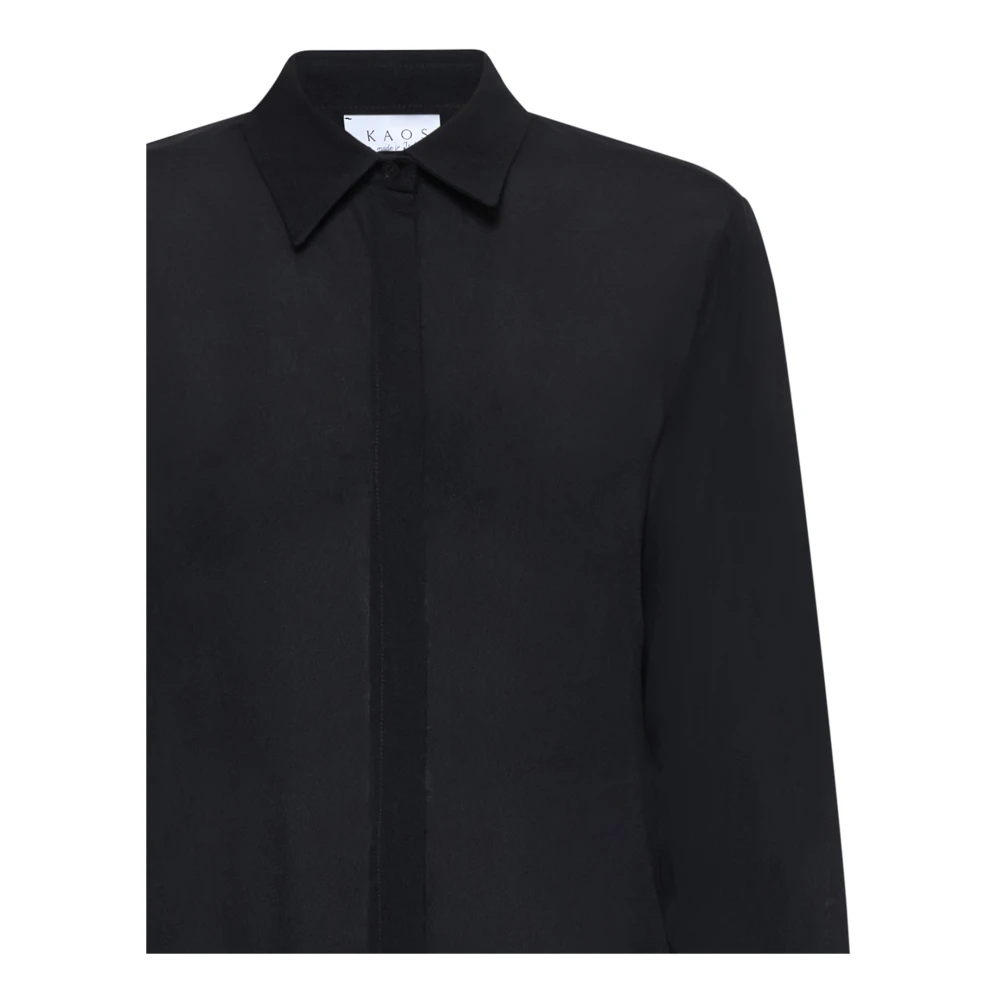 Kaos Zwarte Overhemden Collectie Black Dames
