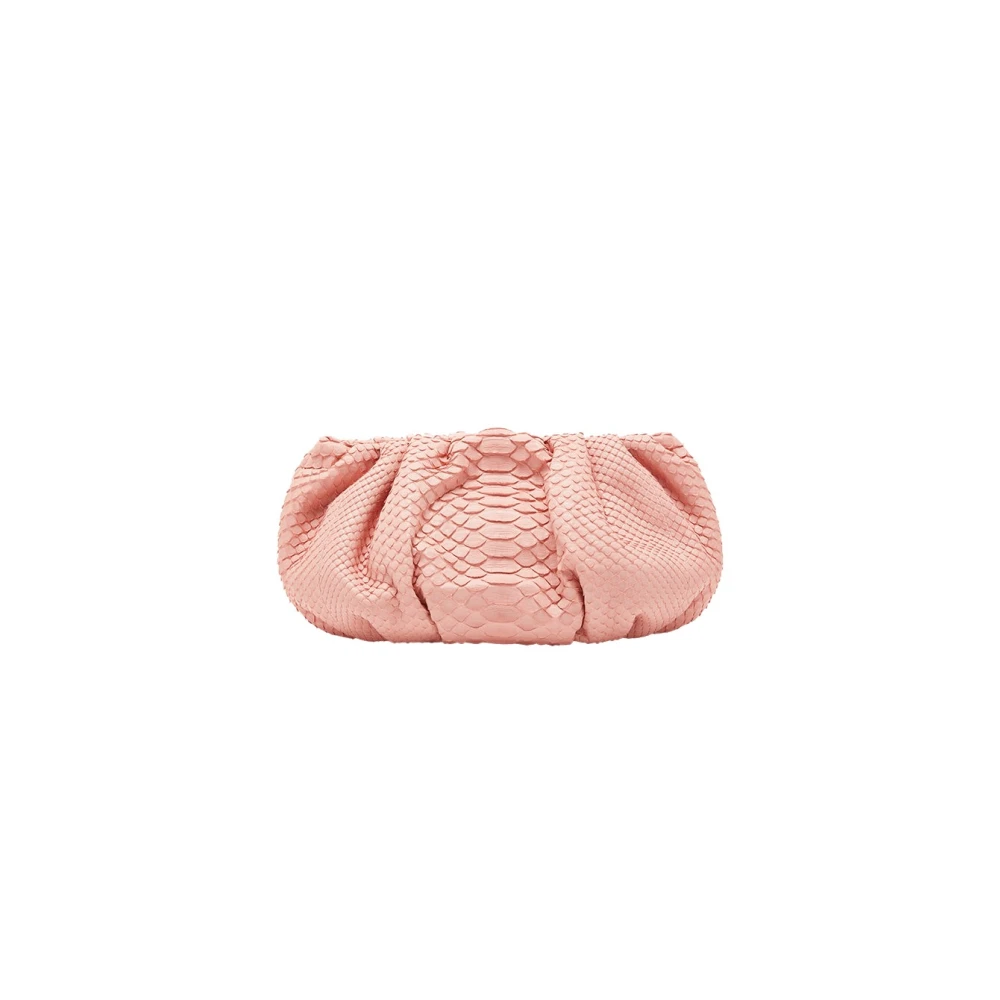 Biagini Mini Roze Python Clutch Tas Pink Dames