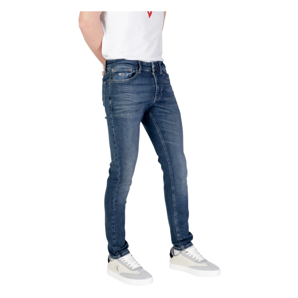 Tommy Jeans Blauwe Stretch Denim Jeans Blue Heren