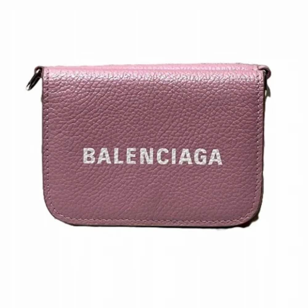 Balenciaga Vintage Pre-owned Leather wallets Pink Dames