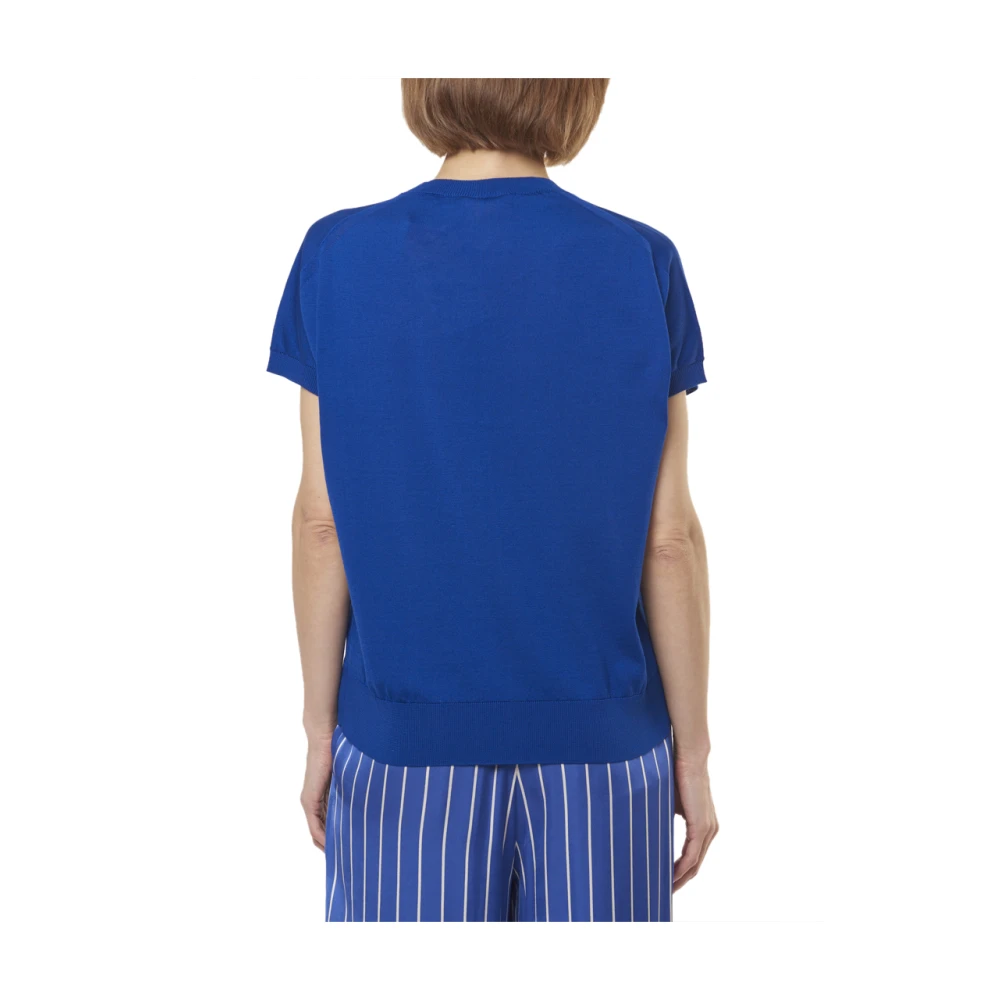 Semicouture T-Shirts Blue Dames