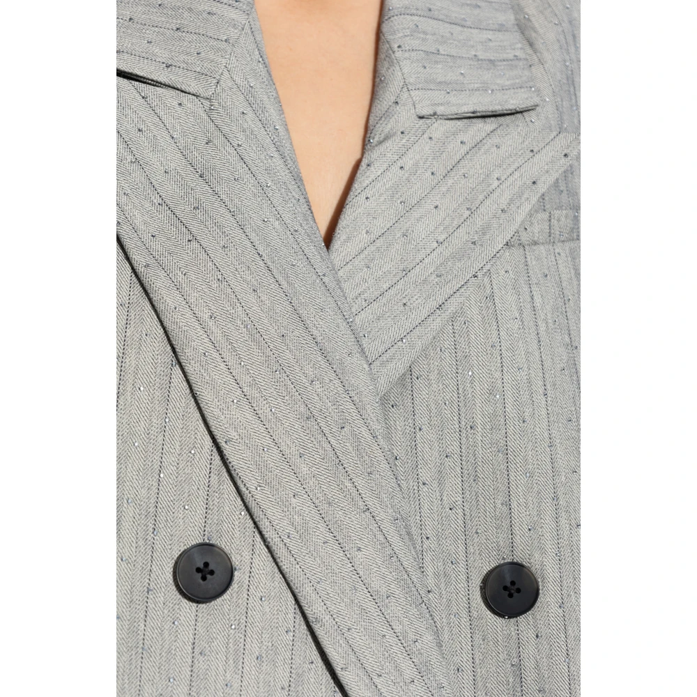 Munthe Blazer met decoratieve afwerking Gray Dames