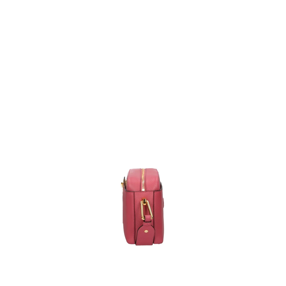 Coccinelle Roze schoudertas met unieke sluiting Pink Dames