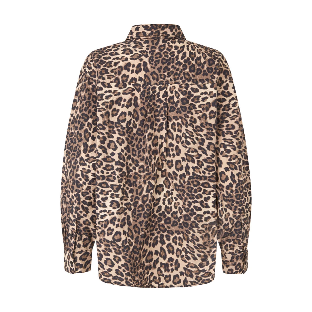 Modström Print Shirt met Lange Mouwen Brown Dames