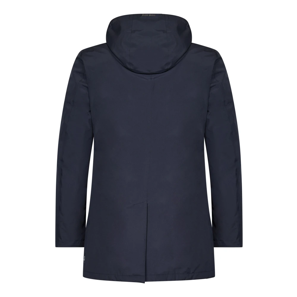 Herno Blauwe Jas Aw24 Verhoog Stijl Blue Heren