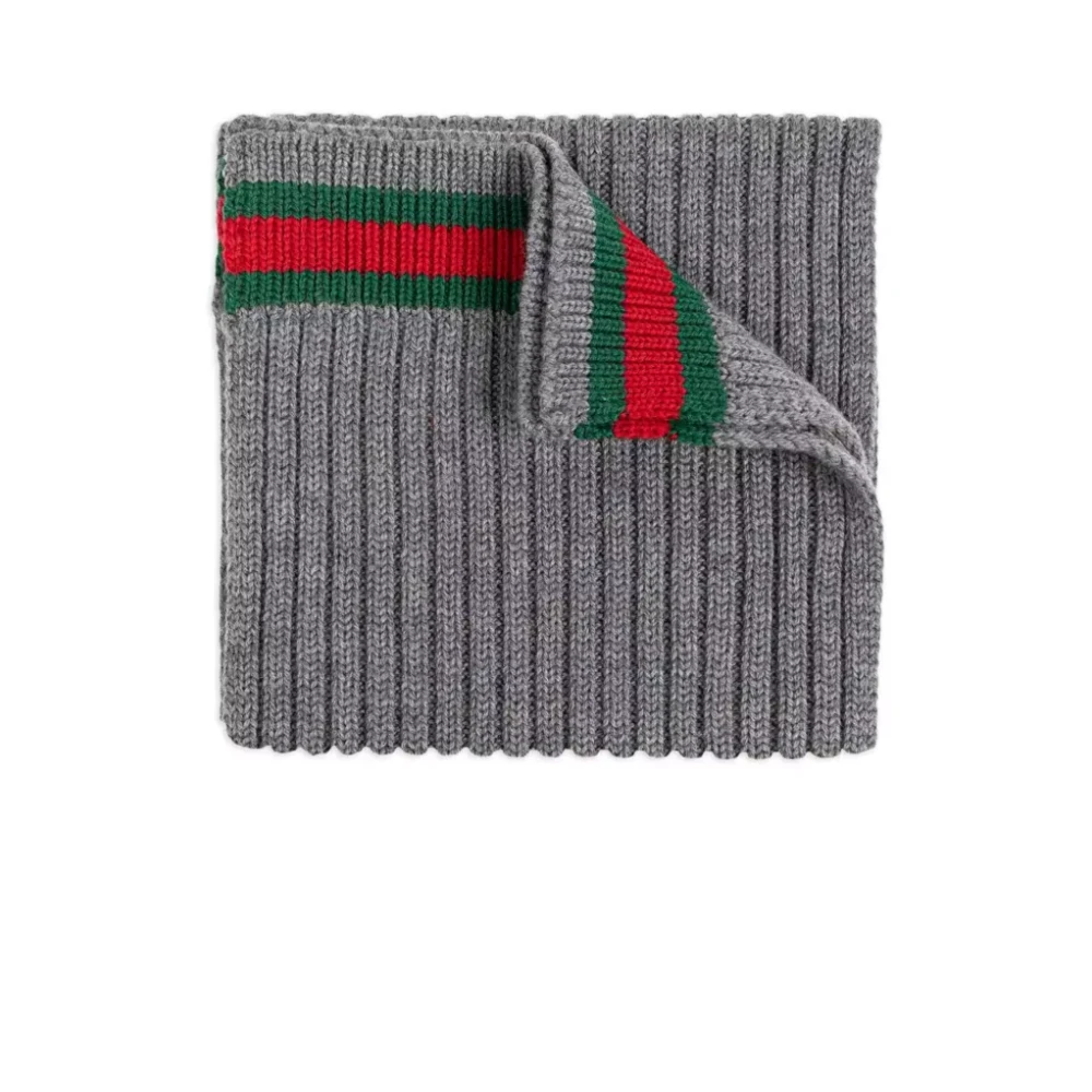 Gucci Barn Mjuk Halsduk för Barn Gray, Unisex