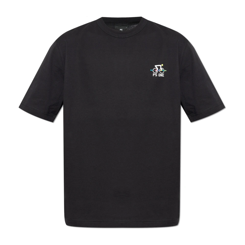 PS By Paul Smith Katoenen T-shirt met print Black Heren