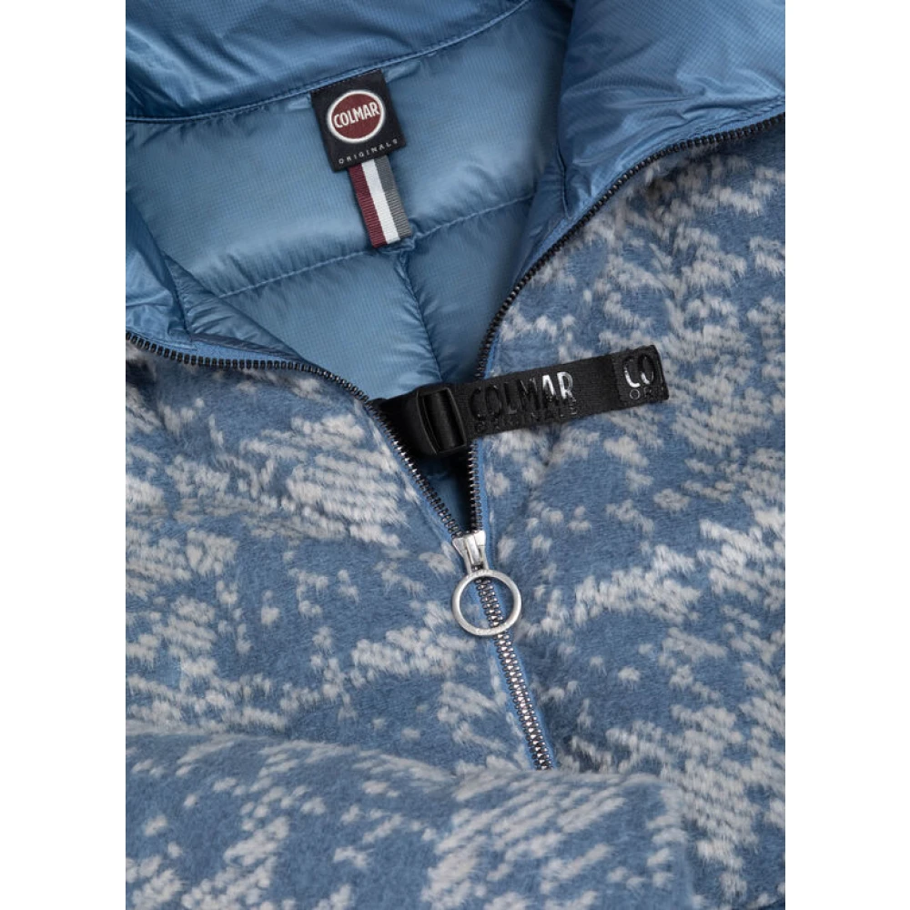 Colmar Imitatiebont Jacquard 3D Jas Blue Dames