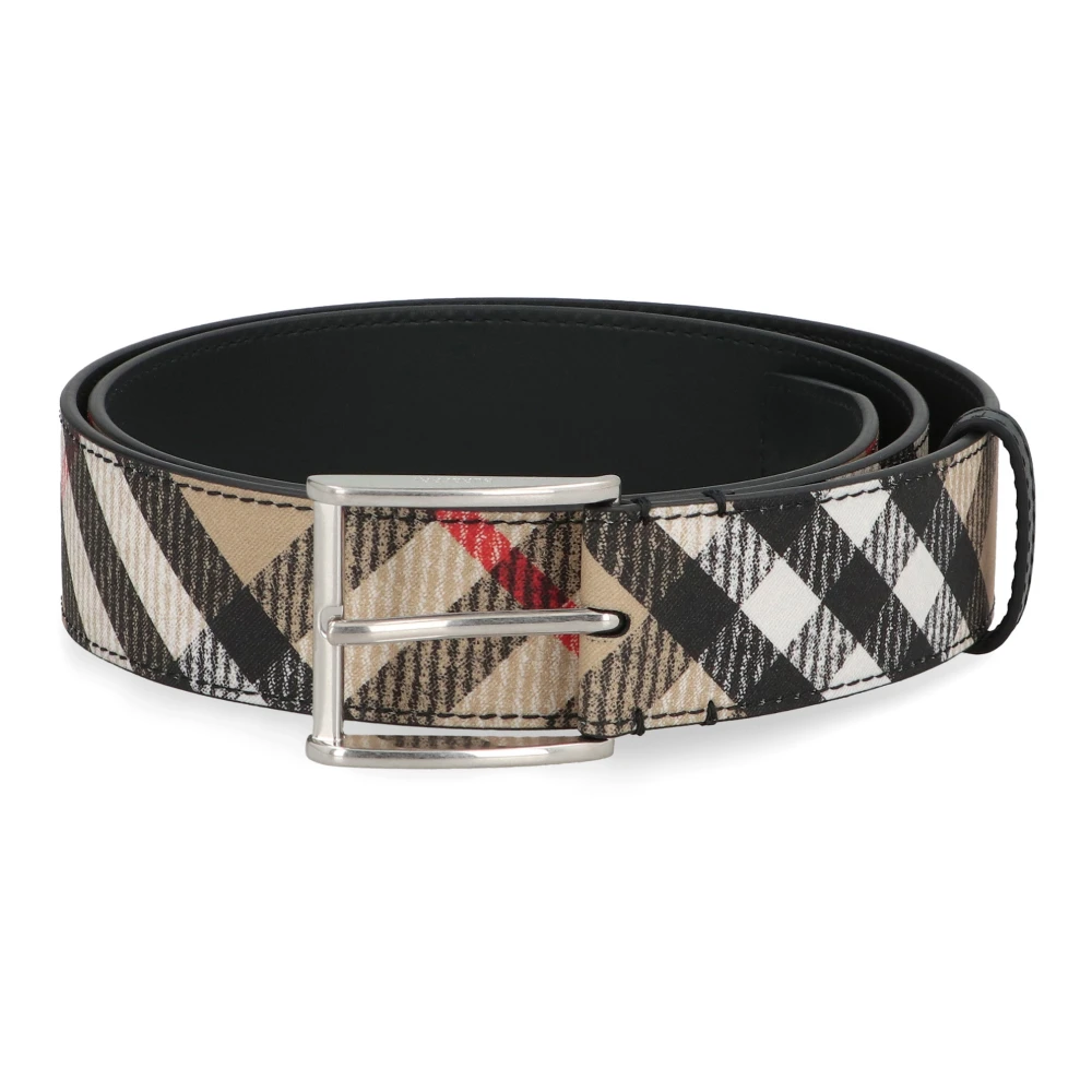 Burberry Geruit Patroon Riem Multicolor Heren