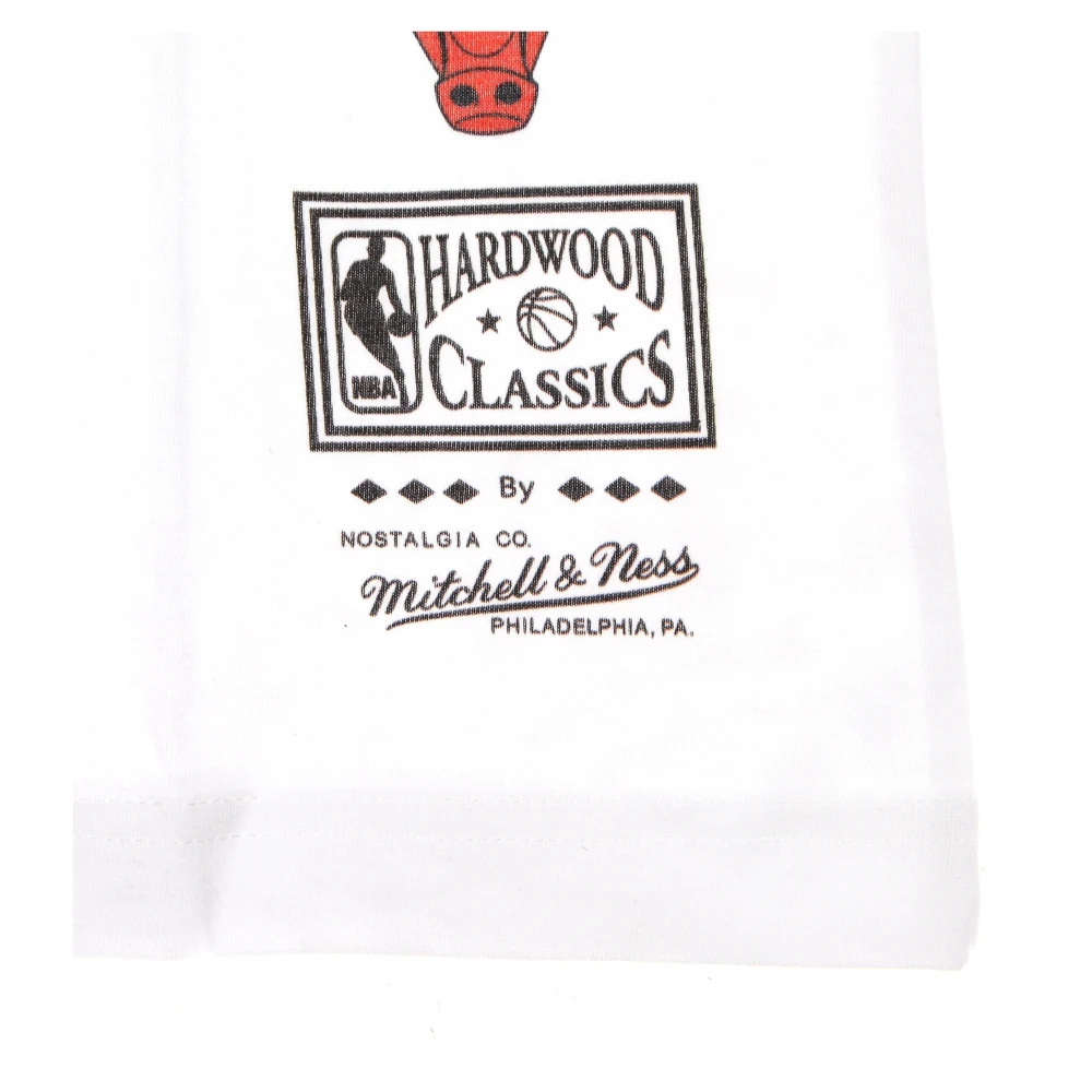 Mitchell & Ness Chicago Bulls NBA Block Tee White Heren