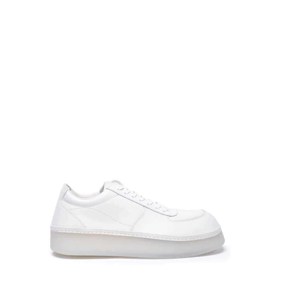Emporio Armani Casual Ronde Neus Sneakers Heren Schoenen Wit