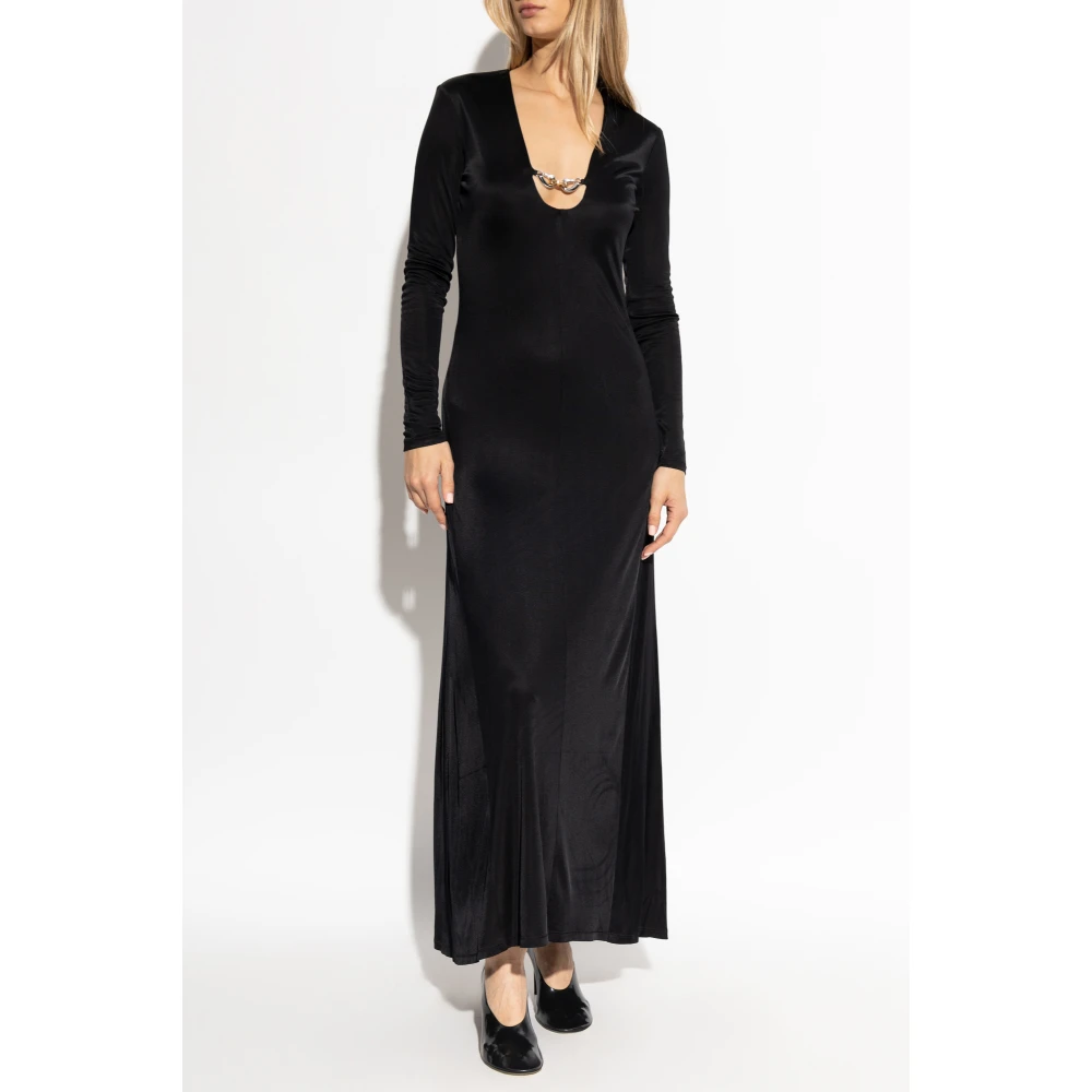 TORY BURCH Jurk met decoratieve applicatie Black Dames