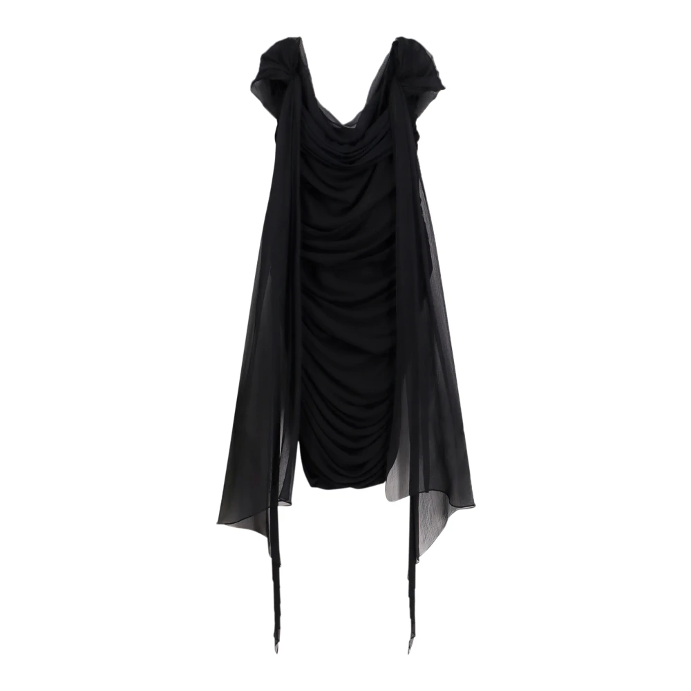 Givenchy Zwarte Mouwloze Jurk Gemaakt in Italië Black Dames