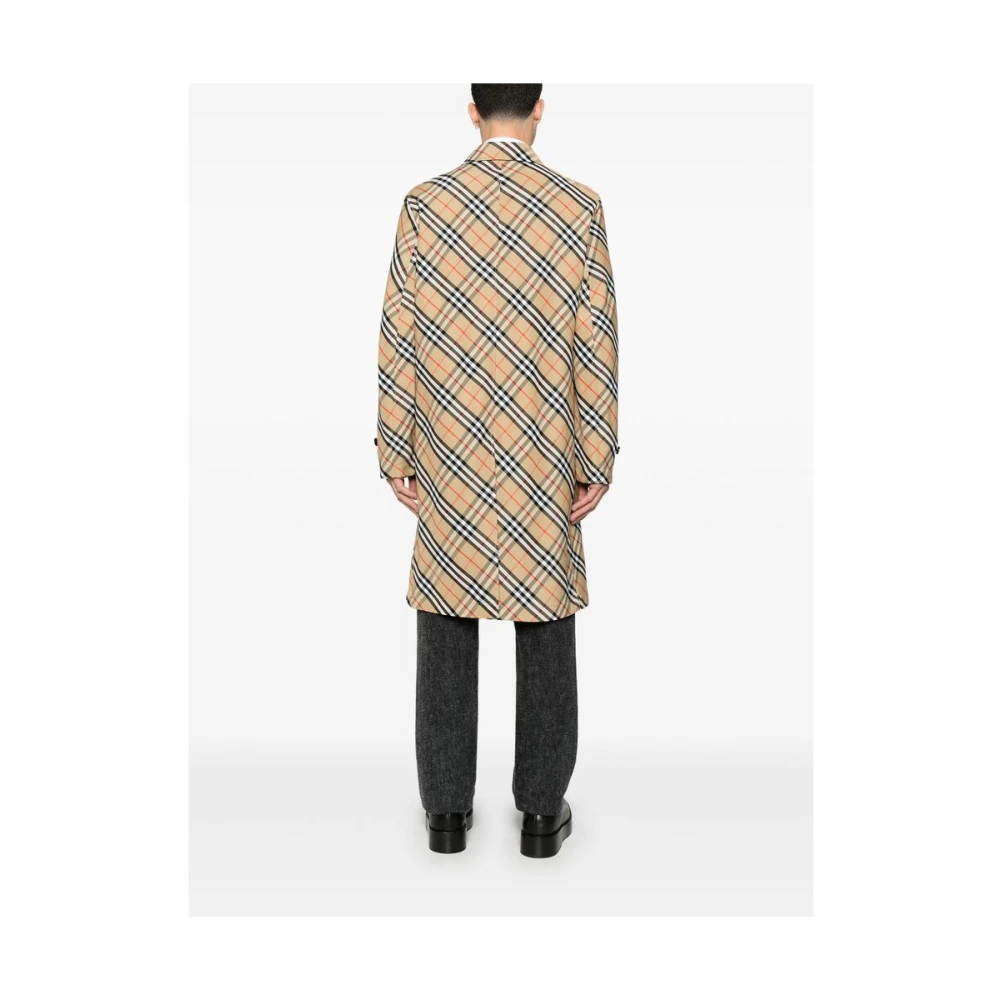 Burberry Beige Knoopjas met Riemmanchetten Beige Heren