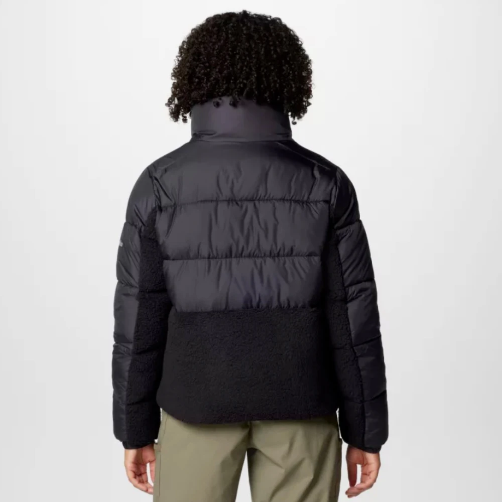 Columbia Zwarte winddichte Sherpa-fleecejas Black Dames