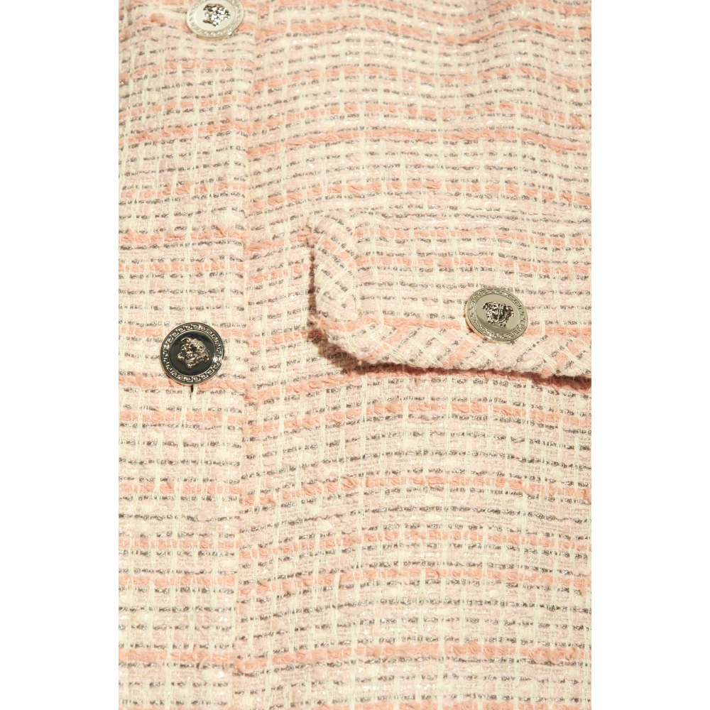 Versace Tweed Vest Pink Dames