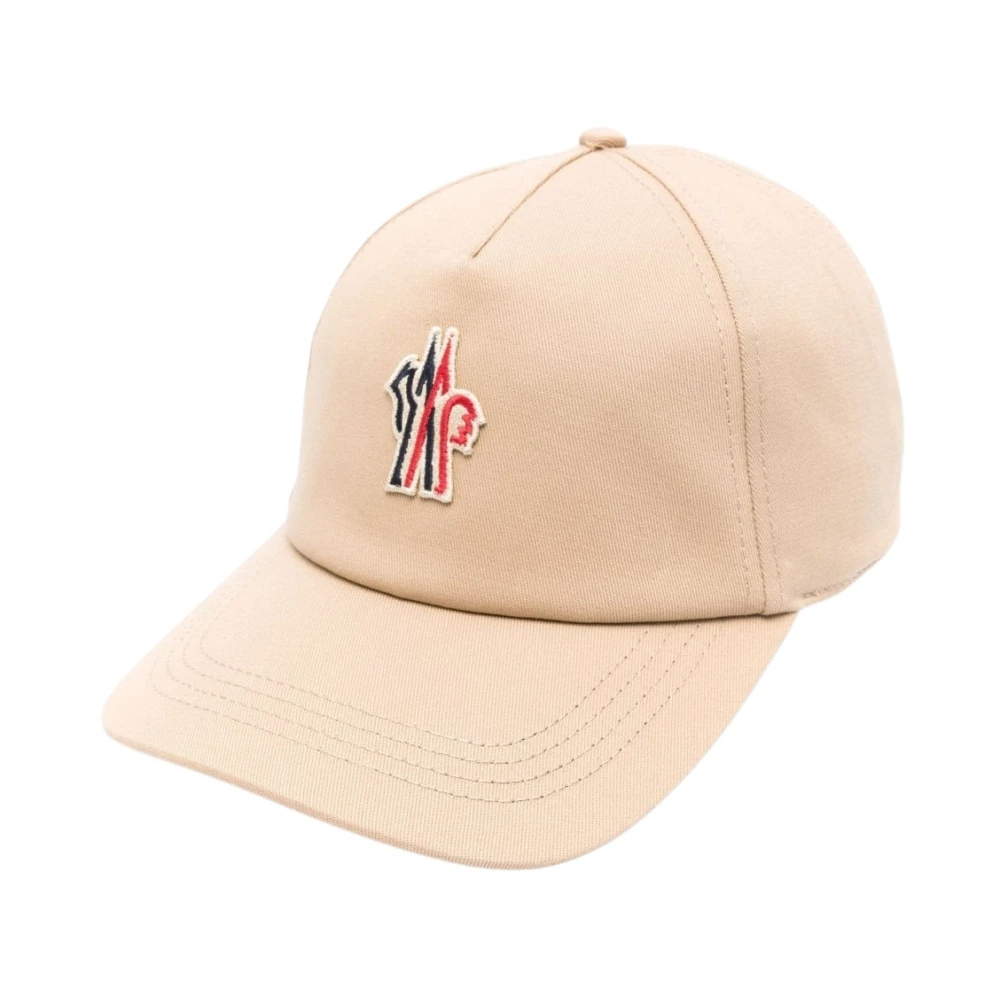 Moncler Canvas Cap met Grenoble Branding Beige Unisex