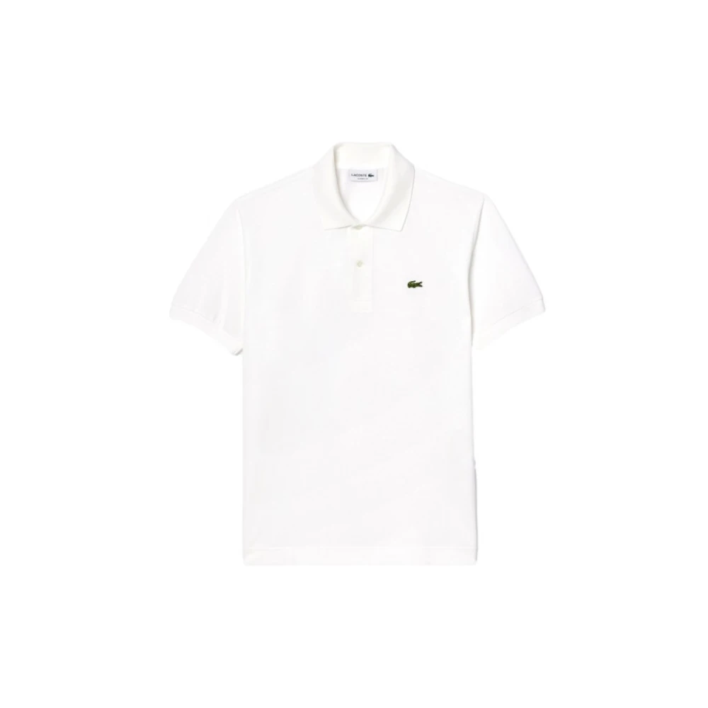 Lacoste Herr Vit Toppar S, Klassisk Passform Polo Tröja