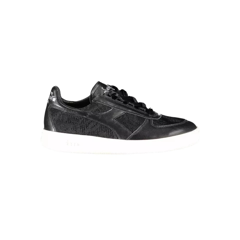 Diadora Women's Black Embroidered Sports Shoes - Sneakers - 2 1/2 Uk- Shoes