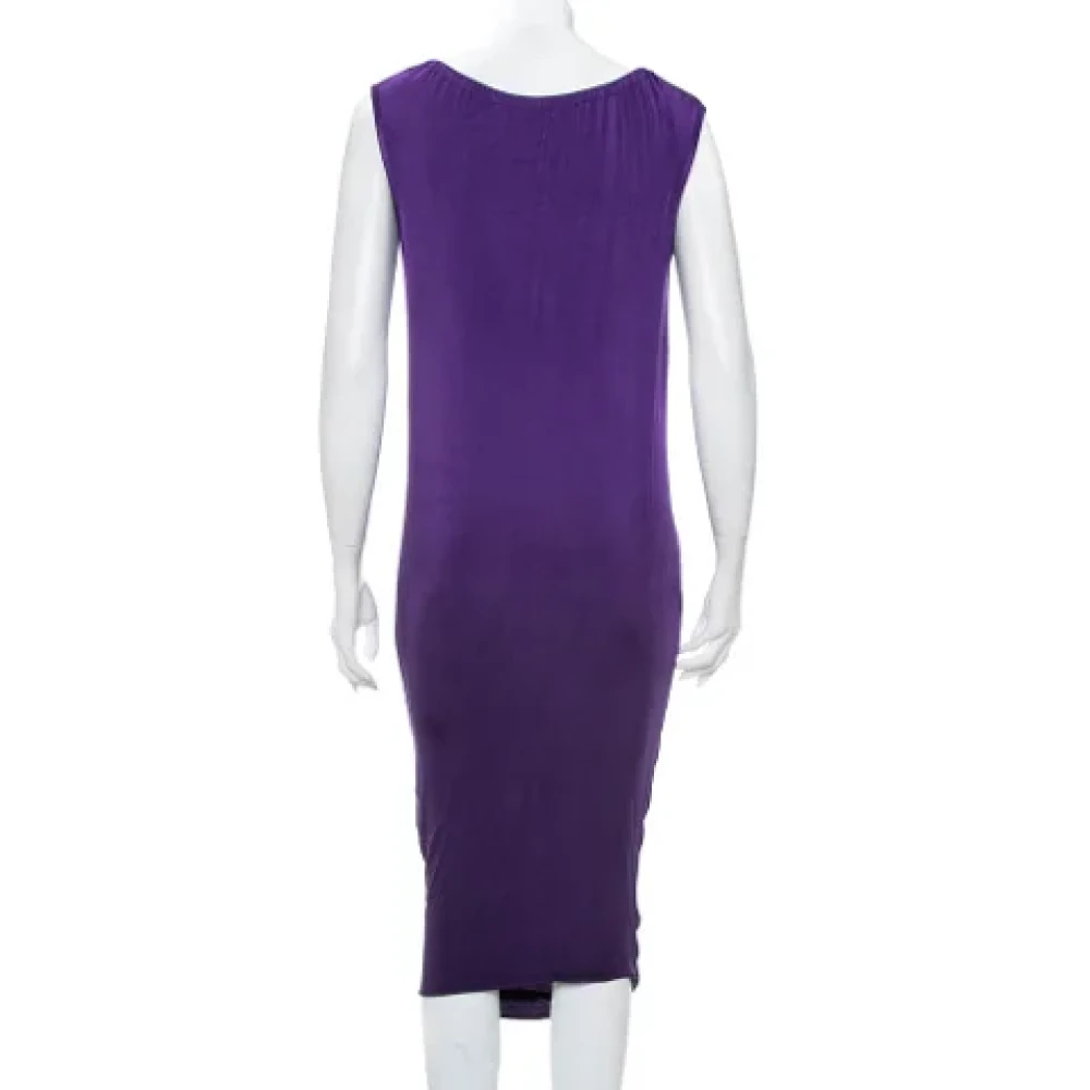 Armani Pre-owned Knit dresses Purple Dames