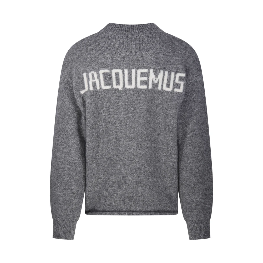 Jacquemus Grijze Gebreide Trui Gray Heren