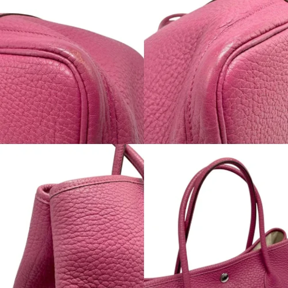 Hermès Vintage Pre-owned Leather handbags Pink Dames