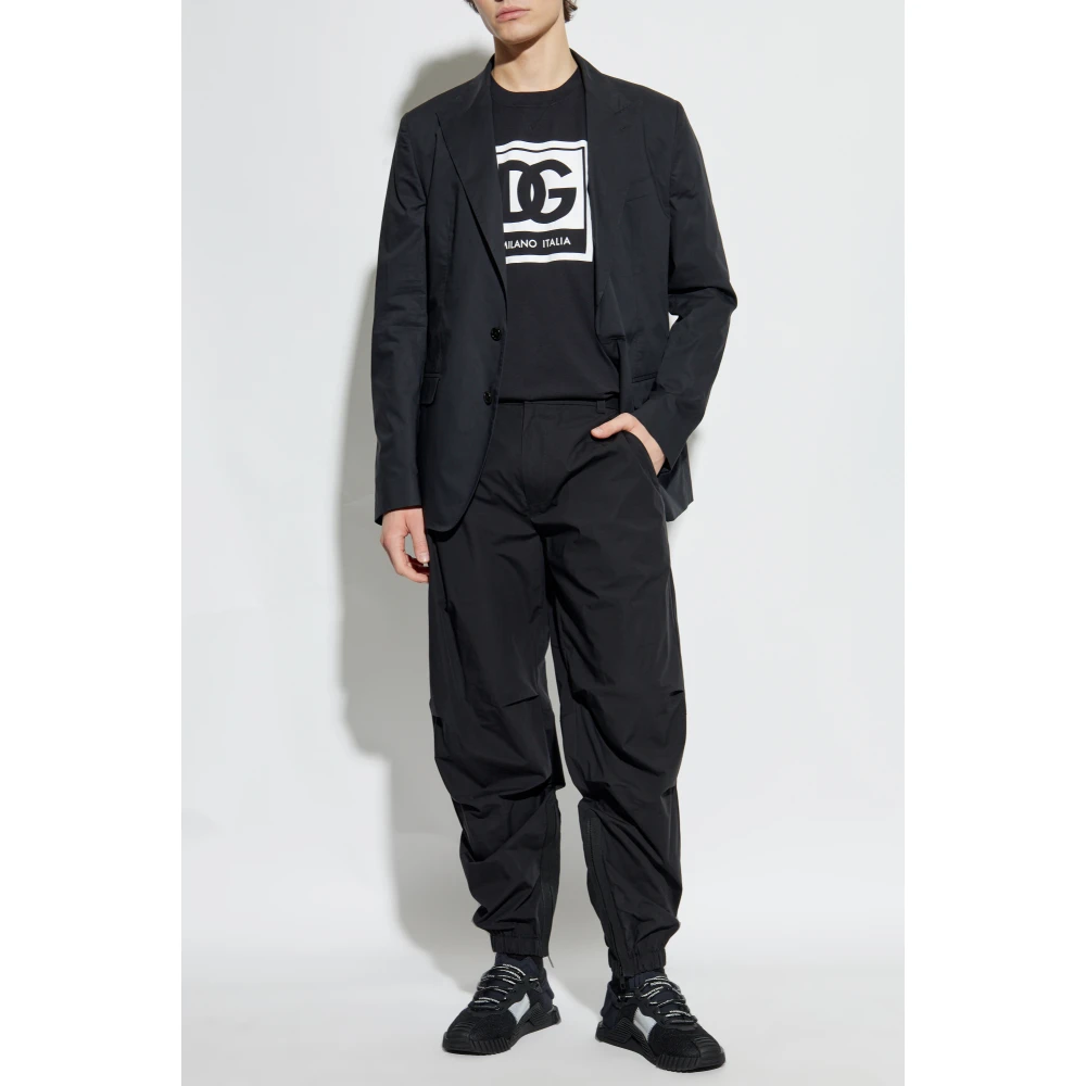 Dolce & Gabbana Broek met ingenaaid ritsen in de benen Black Heren