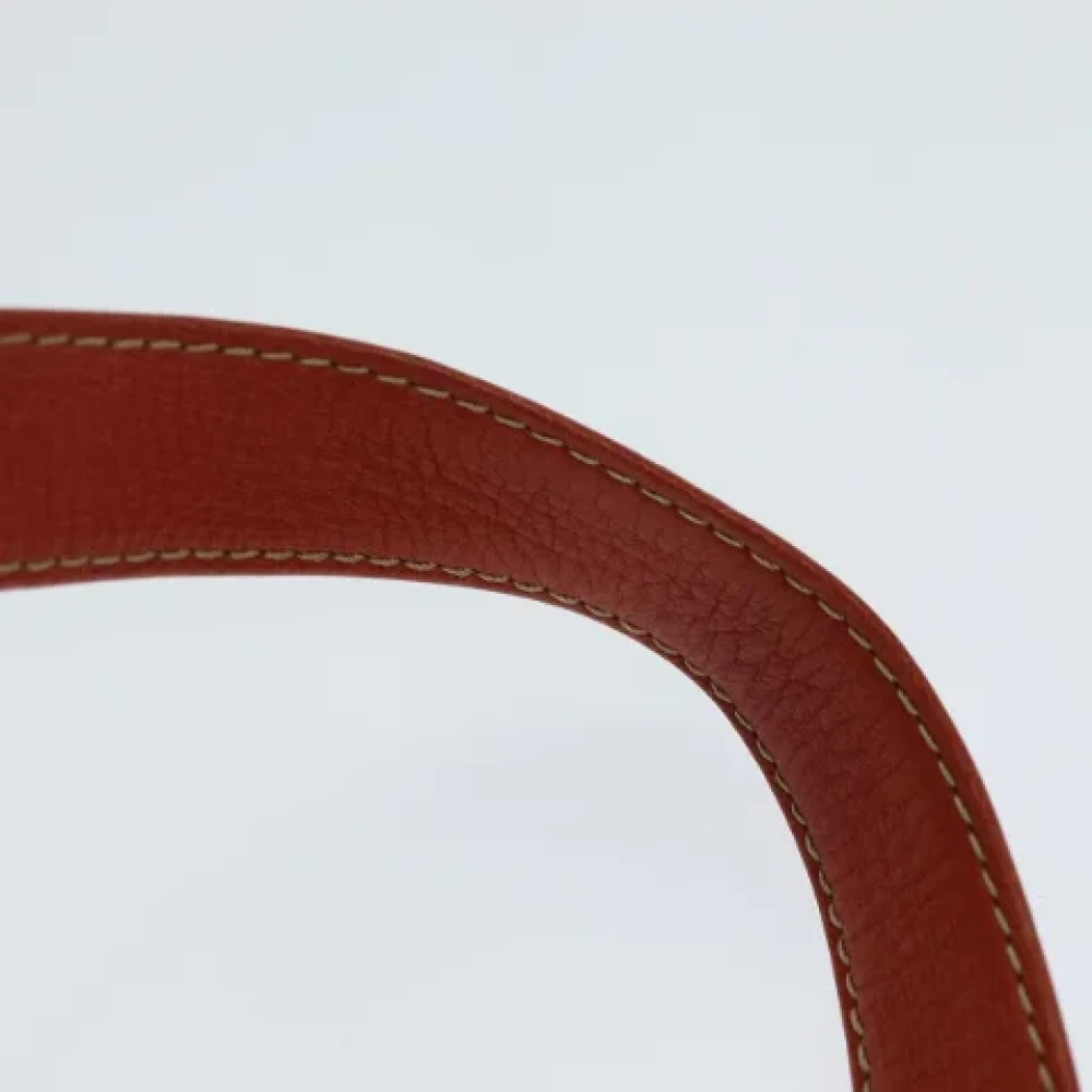 Loewe Pre-owned Leather shoulder-bags Orange Dames