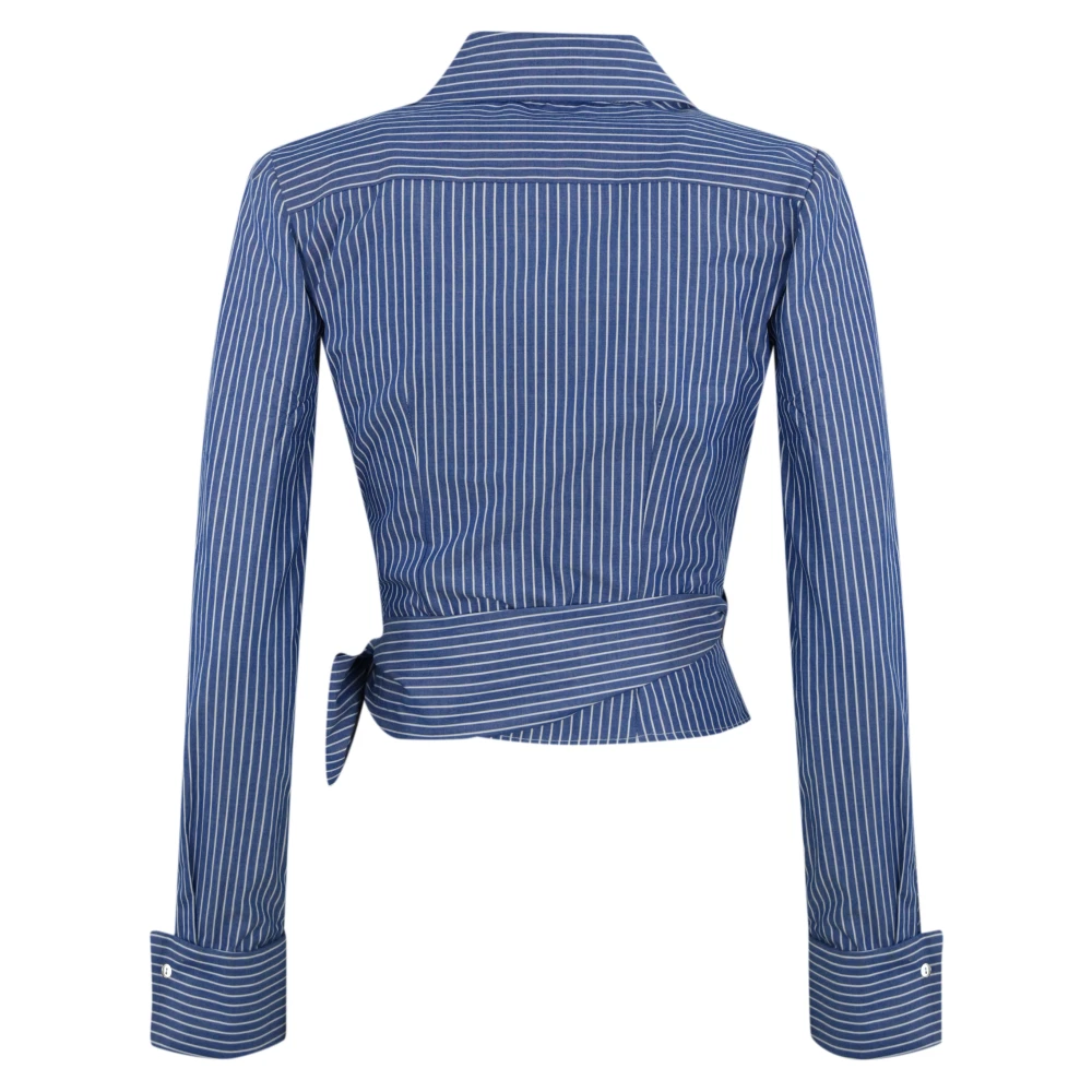 Elisabetta Franchi Stijlvolle Blouses Collectie Blue Dames