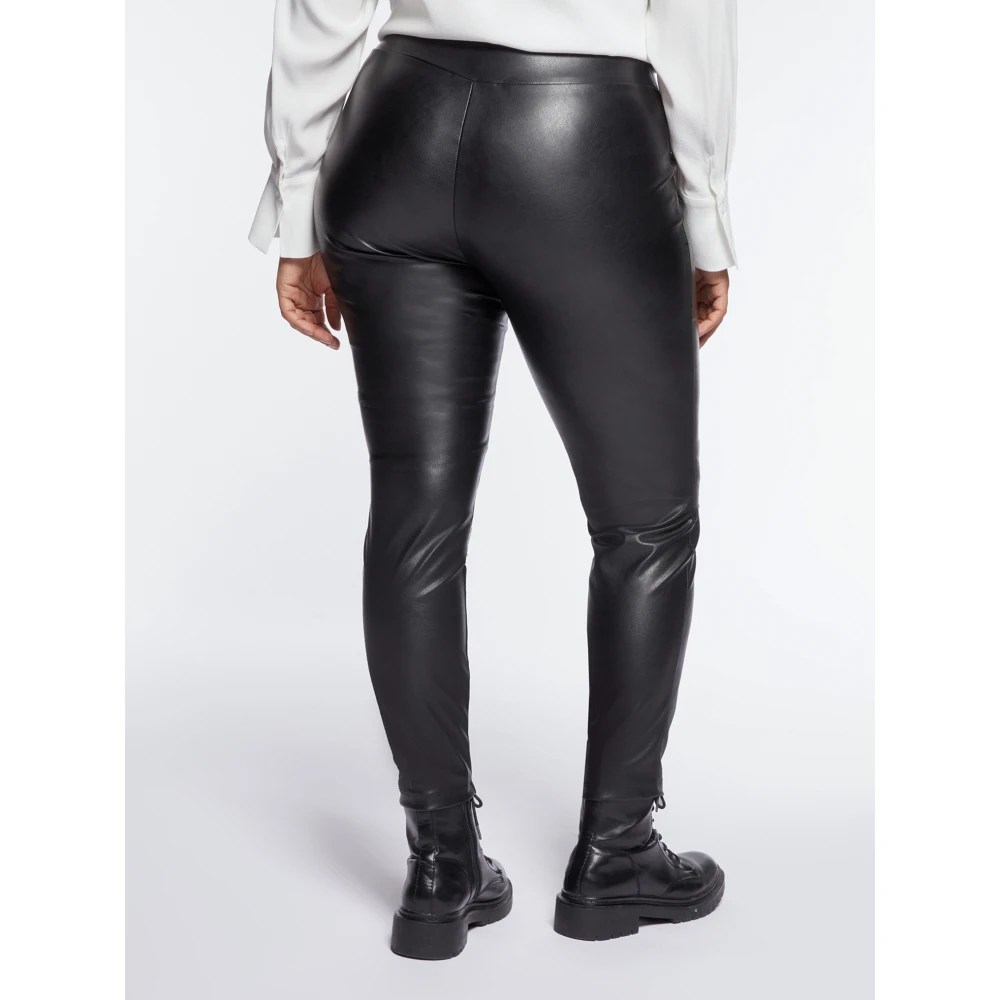 Fiorella Rubino Faux Leather Leggings Black Dames