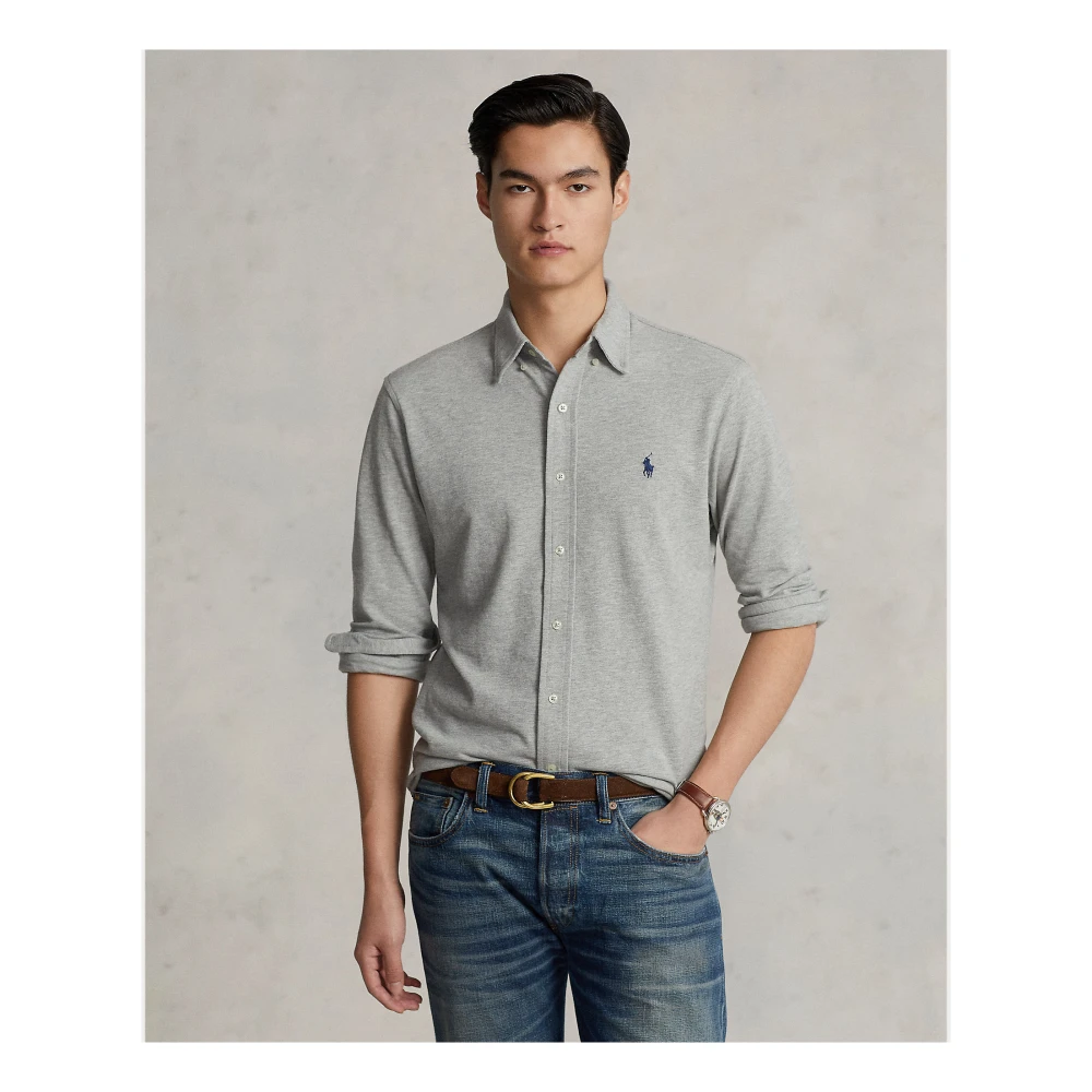 Ralph Lauren Klassieke Overhemd Gray Heren